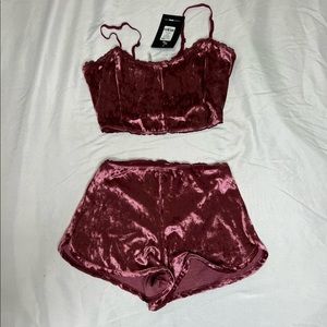 Fashion Nova Feeling Soft Pajama Set Pink Size X Small